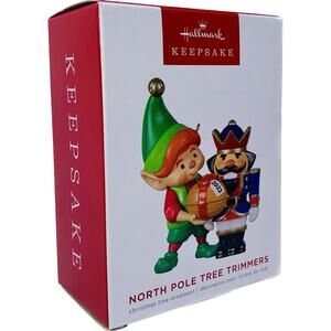 Hallmark North Pole Tree Trimmers #10 Keepsake Ornament 2022 New in Box‎